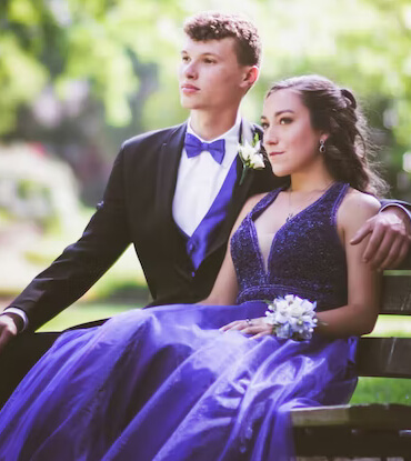 couple ready for their prom