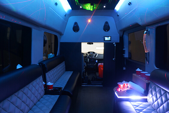 van with leather seats